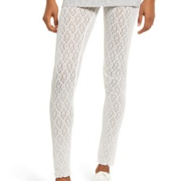 Free People Intimately Layered In Lace Leggings In Ivory NWT Size Small - Picture 5 of 14
